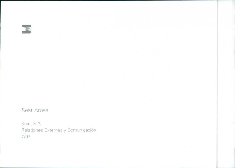 Seat Arosa - Vintage Photograph