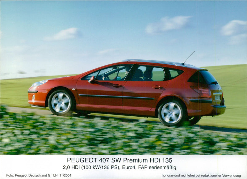 2004 Peugeot 407 SW Premium HDi 135 - Vintage Photograph