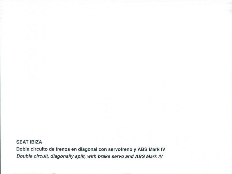 Technical drawing of SEAT Ibiza - Vintage Photograph