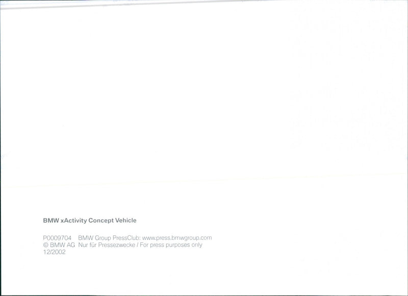 2003 BMW xActivity Concept Vehicle - Vintage Photograph