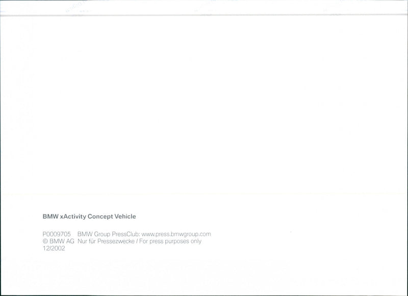 2003 BMW xActivity Concept Vehicle - Vintage Photograph