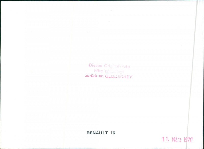 Renault 16 - Vintage Photograph