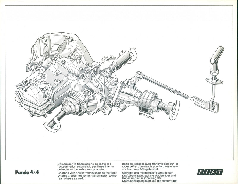 Fiat Panda 4X4 Gearbox - Vintage Photograph