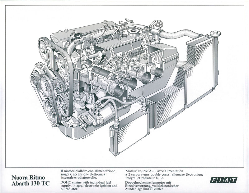 Fiat Ritmo Abarth 130 TC - Vintage Photograph