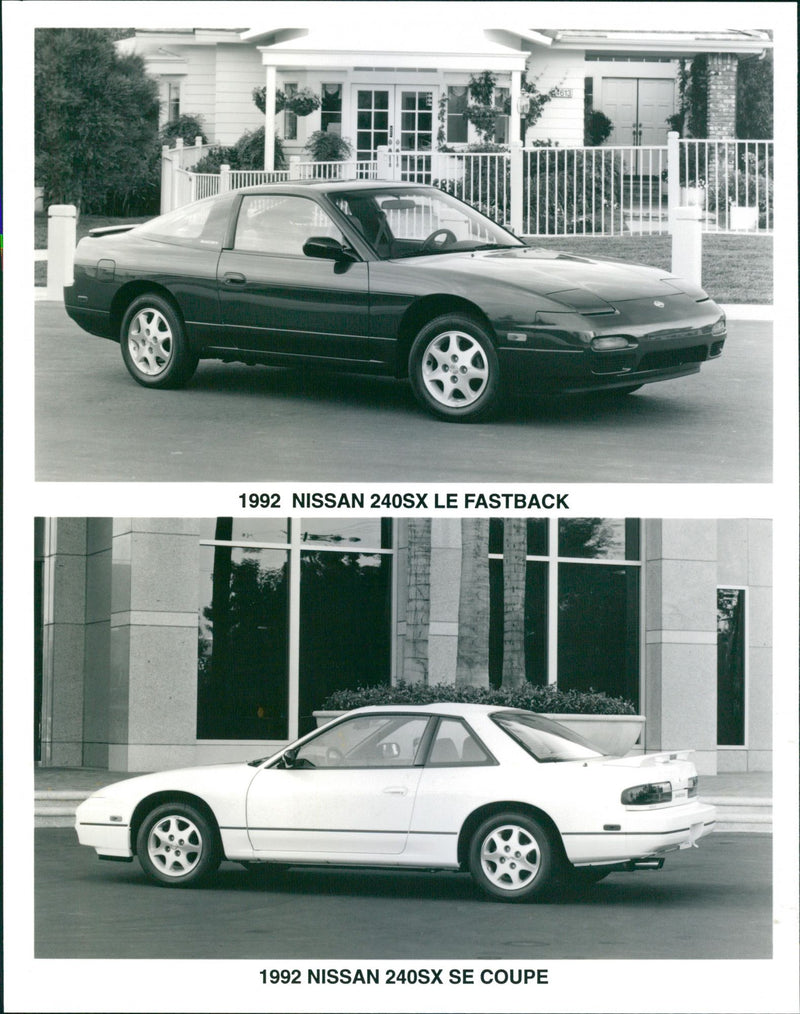 1992 Nissan 240SX LE Fastback and 1992 Nissan 240SX SE Coupe - Vintage Photograph