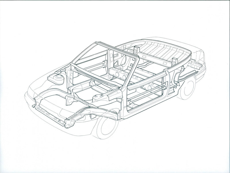 1993 Opel Astra Cabrio - Vintage Photograph