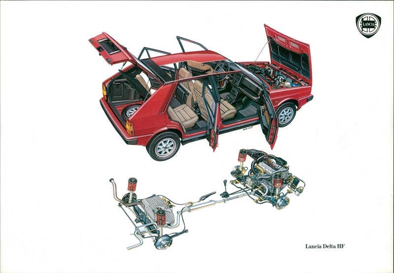 Lancia Delta HF - Vintage Photograph