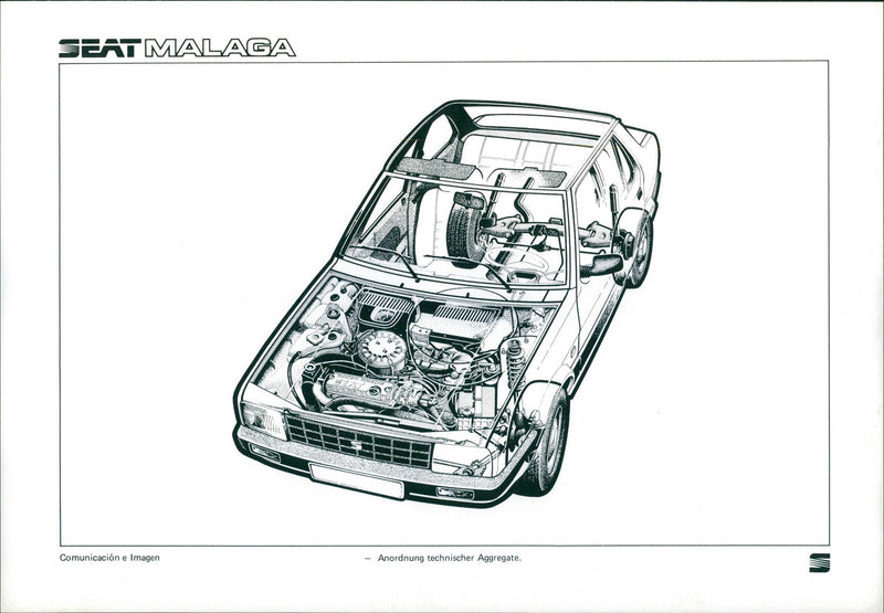Seat Malaga. - Vintage Photograph