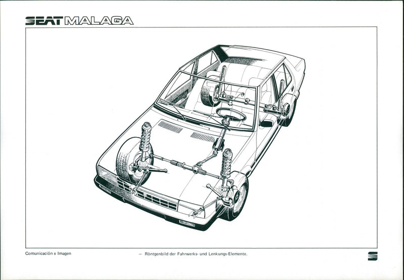 Seat Malaga. - Vintage Photograph