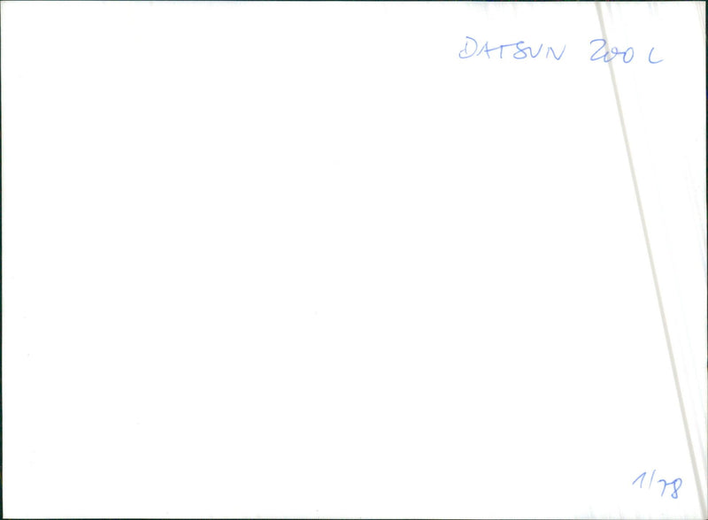 Datsun 200 L - Vintage Photograph
