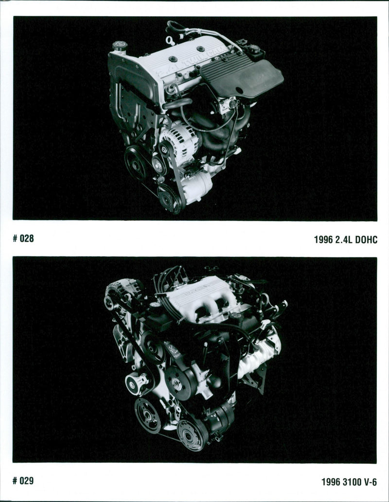 1996 Buick Range 2.4L DOHC and 3100 V-6 Engine - Vintage Photograph