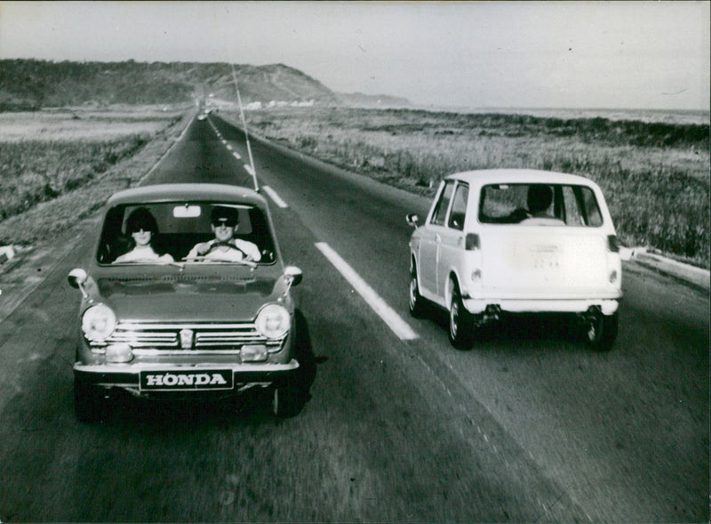 Honda N 360 and Honda N 600 - Vintage Photograph