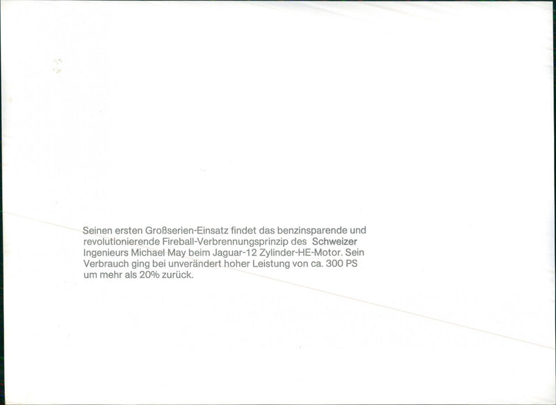 Leyland Jaguar 12-cylinder HE engine - Vintage Photograph