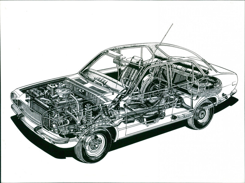 Mazda 818 Sedan - Vintage Photograph
