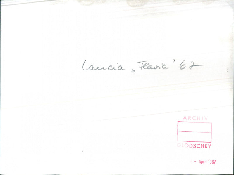 Lancia Flavia, 1967 - Vintage Photograph