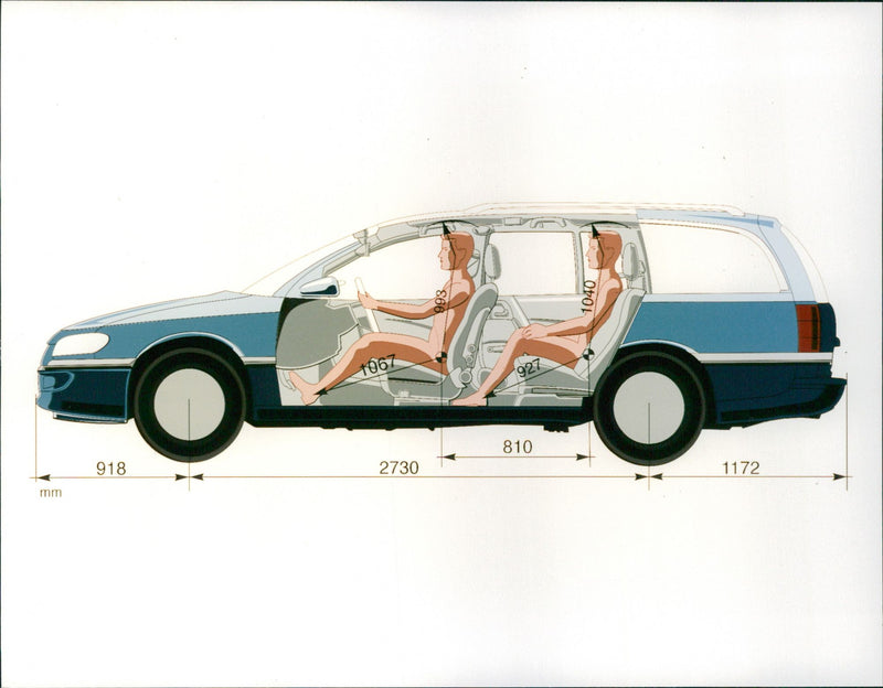 1994 Opel Omega Caravan - Vintage Photograph