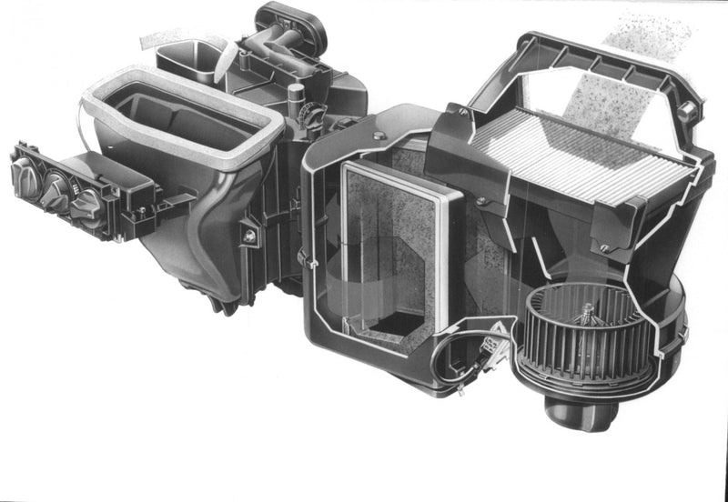 Airconditioning Mechanism of a car - Vintage Photograph