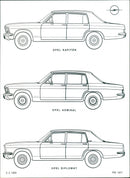 1969 Opel Kapitän, Admiral and Diplomat - Vintage Photograph
