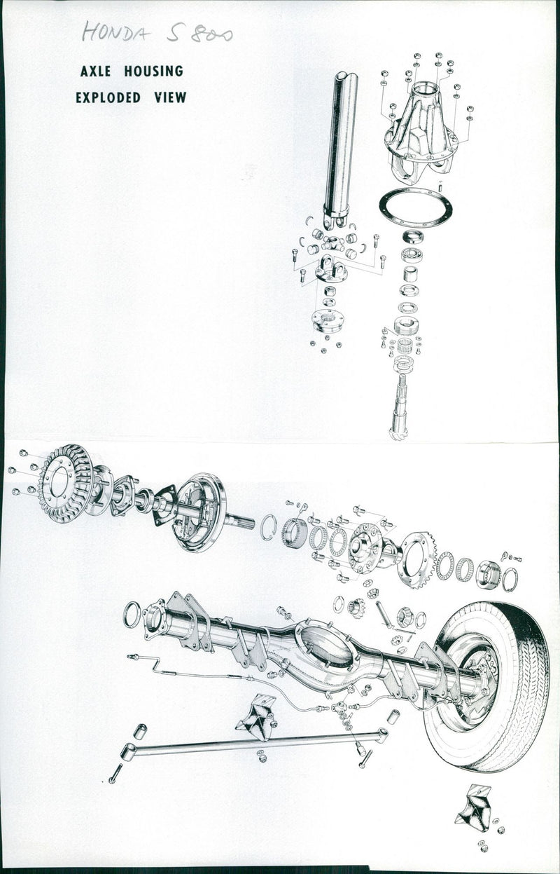 Honda S800 - Vintage Photograph