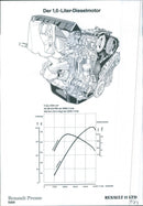 1983 Renault 11 1.7L Engine - Vintage Photograph