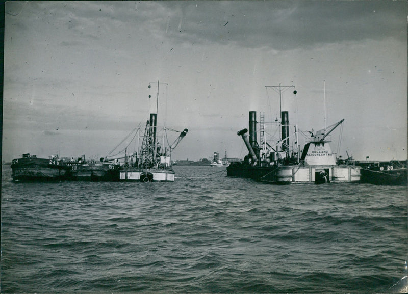 The J.P. Coen ship obstruction - Vintage Photograph