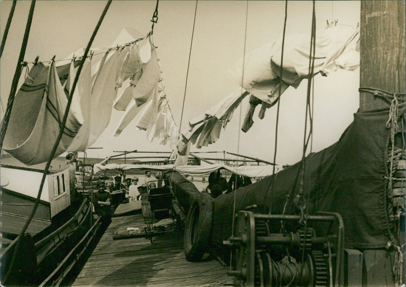 Clothesline - Vintage Photograph