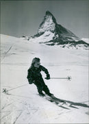 Skiing - Vintage Photograph