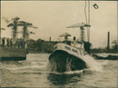 The "Prins Hendrik" during tilt test - Vintage Photograph