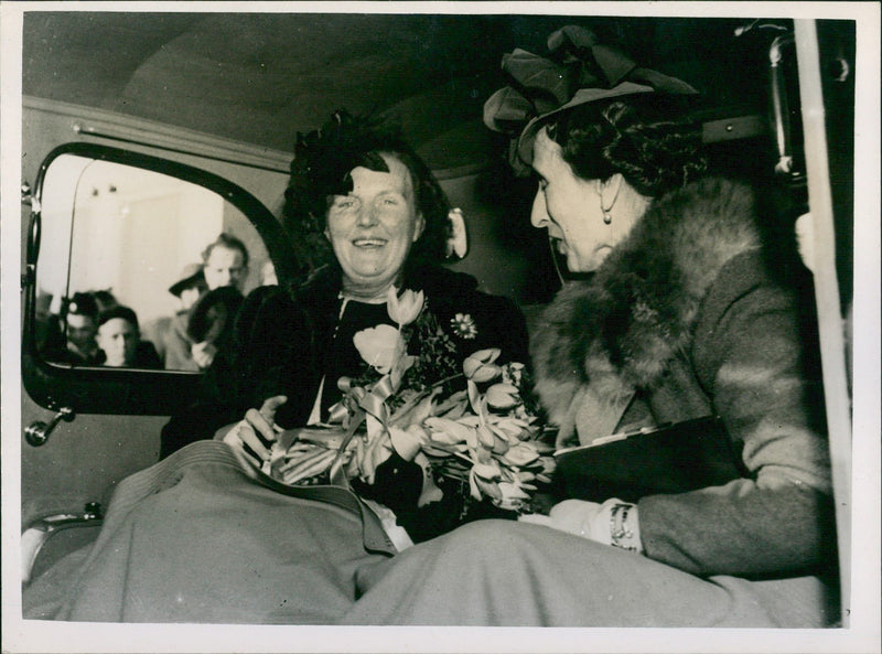 Crown Princess Juliana and Swedish Crown Princess - Vintage Photograph