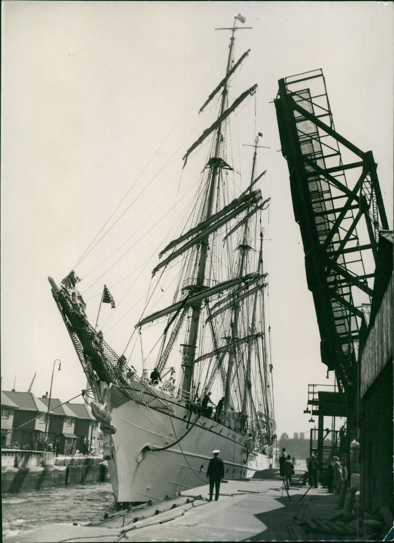 American Coastguard Ships Visit London - Vintage Photograph