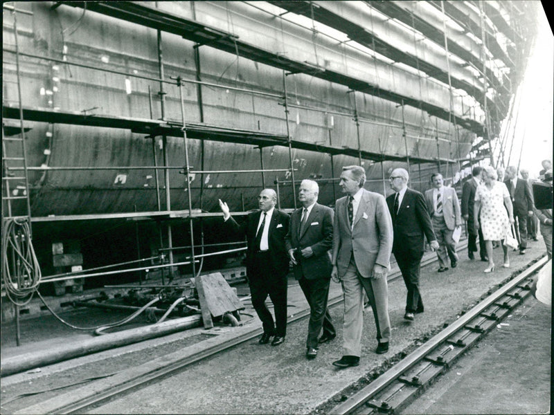 Mr. Leburton at Centenary of Cockerill Shipyard - Vintage Photograph