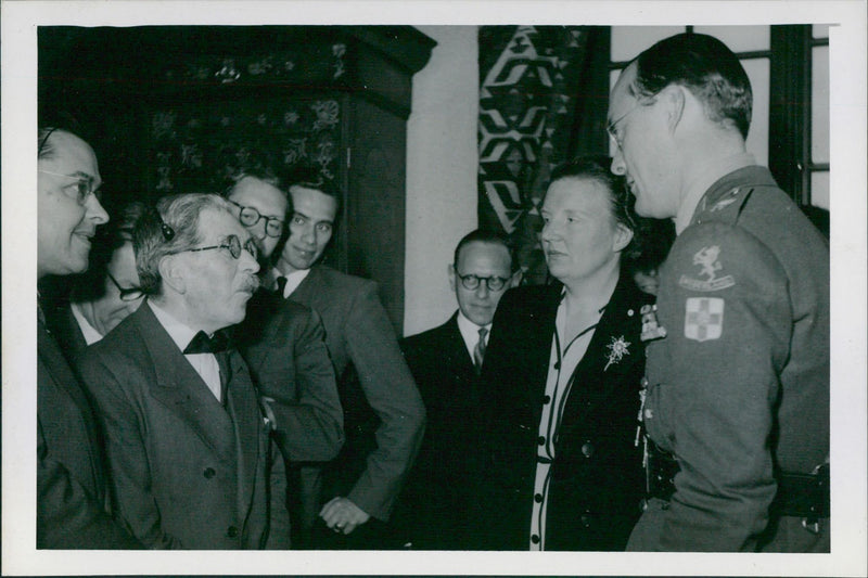 Princess Juliana and Prince Bernhard at House of Lohn - Vintage Photograph