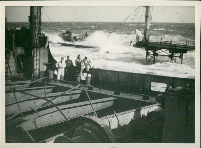 American navy ship - Vintage Photograph