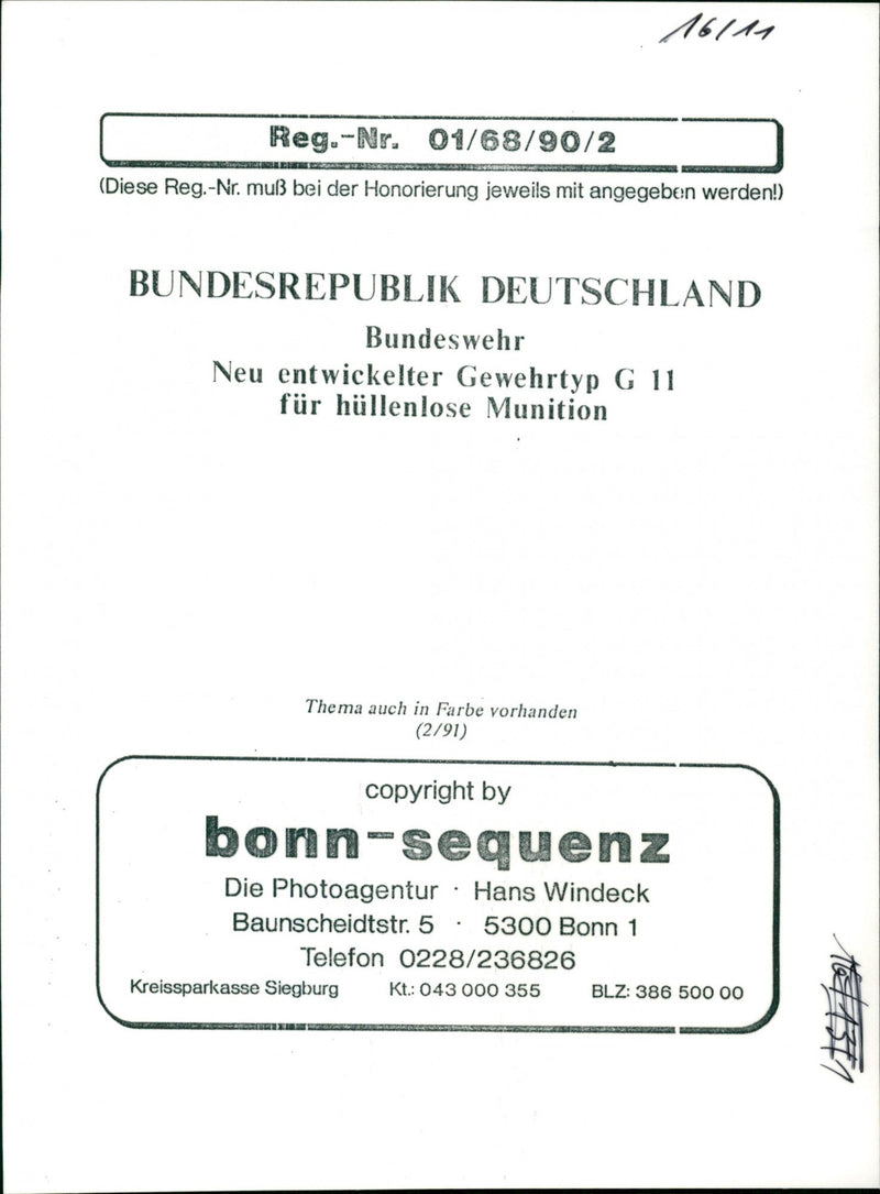 Rifle G11 - Vintage Photograph