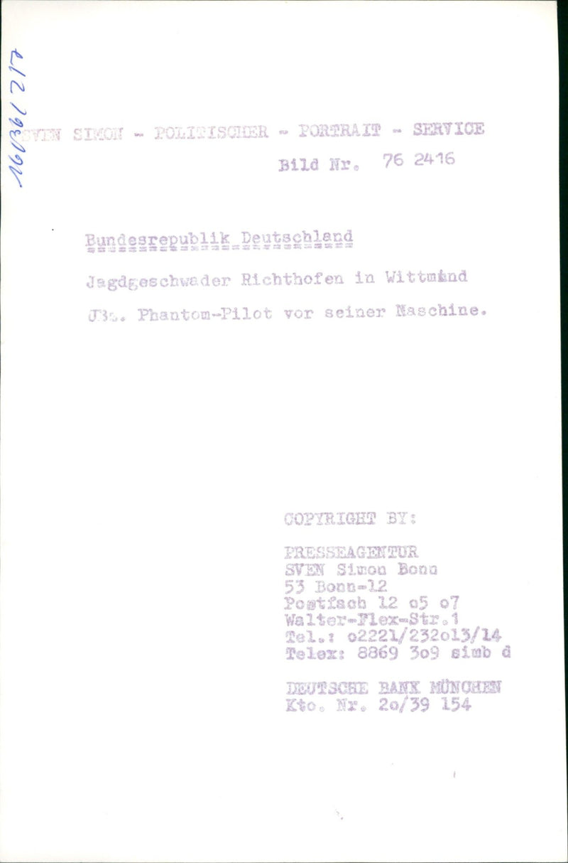 Phantom fighter plane - Vintage Photograph