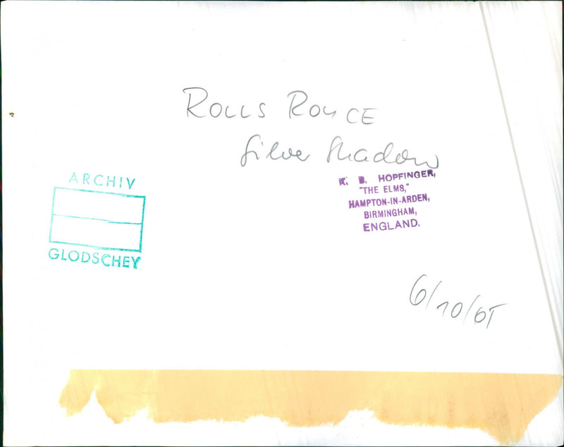 Rolls-Royce Silver Shadow - Vintage Photograph