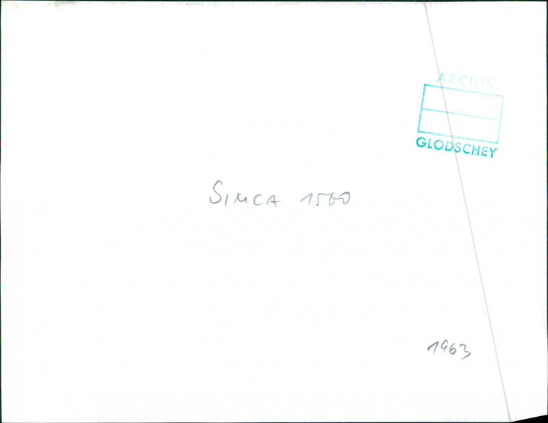 Simca 1500 - Vintage Photograph