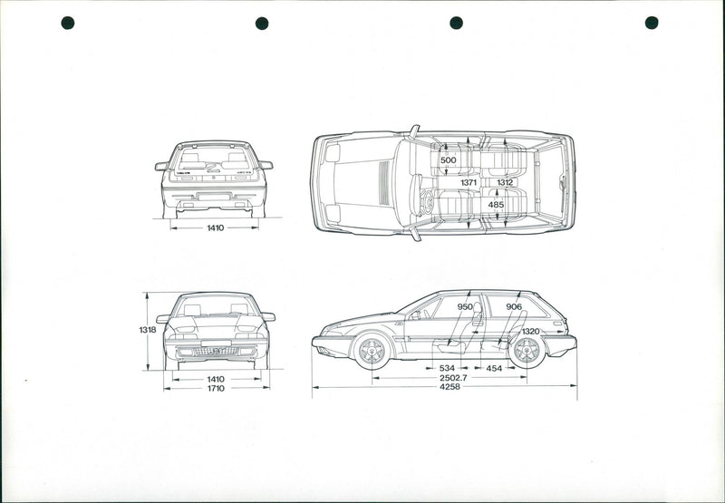 Volvo Technical Data - Vintage Photograph