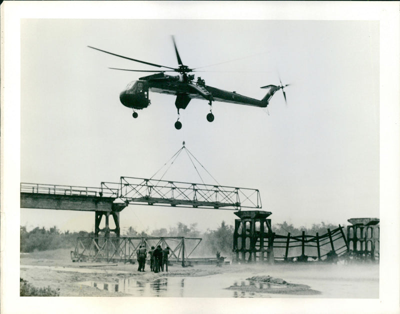 Industrial Helicopter - Vintage Photograph