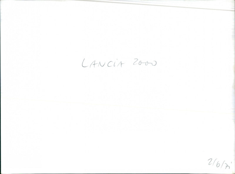 Lancia 2000 - Vintage Photograph