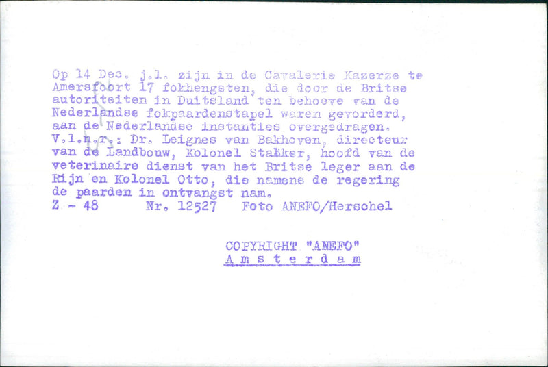 Dr. Leignes van Bakhoven, Colonel Stalker, Colonel Otto - Vintage Photograph