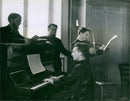 Priests are musicians - Vintage Photograph