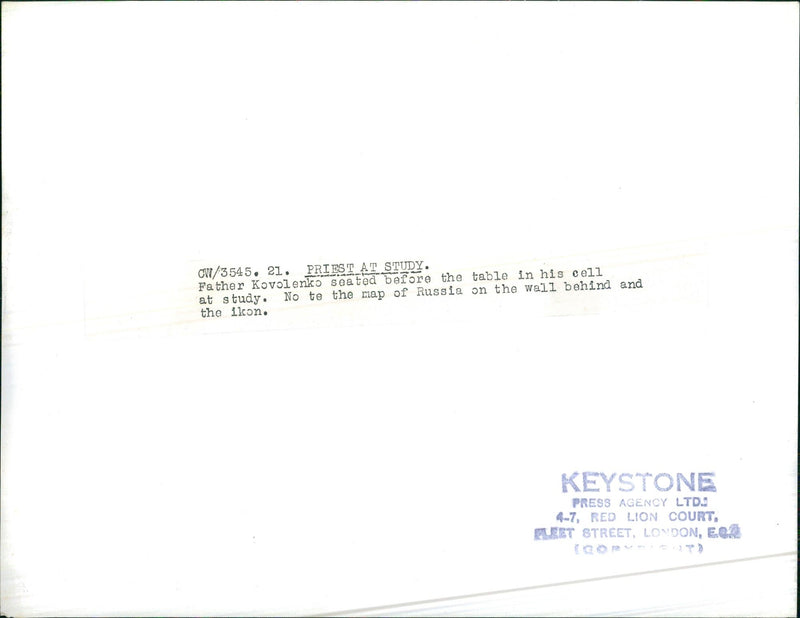 Father Kovolenko - Vintage Photograph