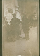 Smoking outside - Vintage Photograph