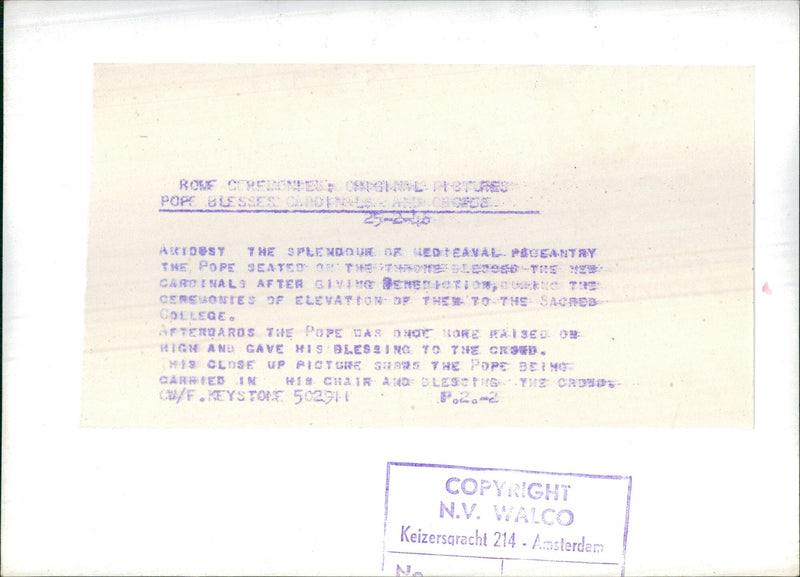 Pope Pius XII - Vintage Photograph