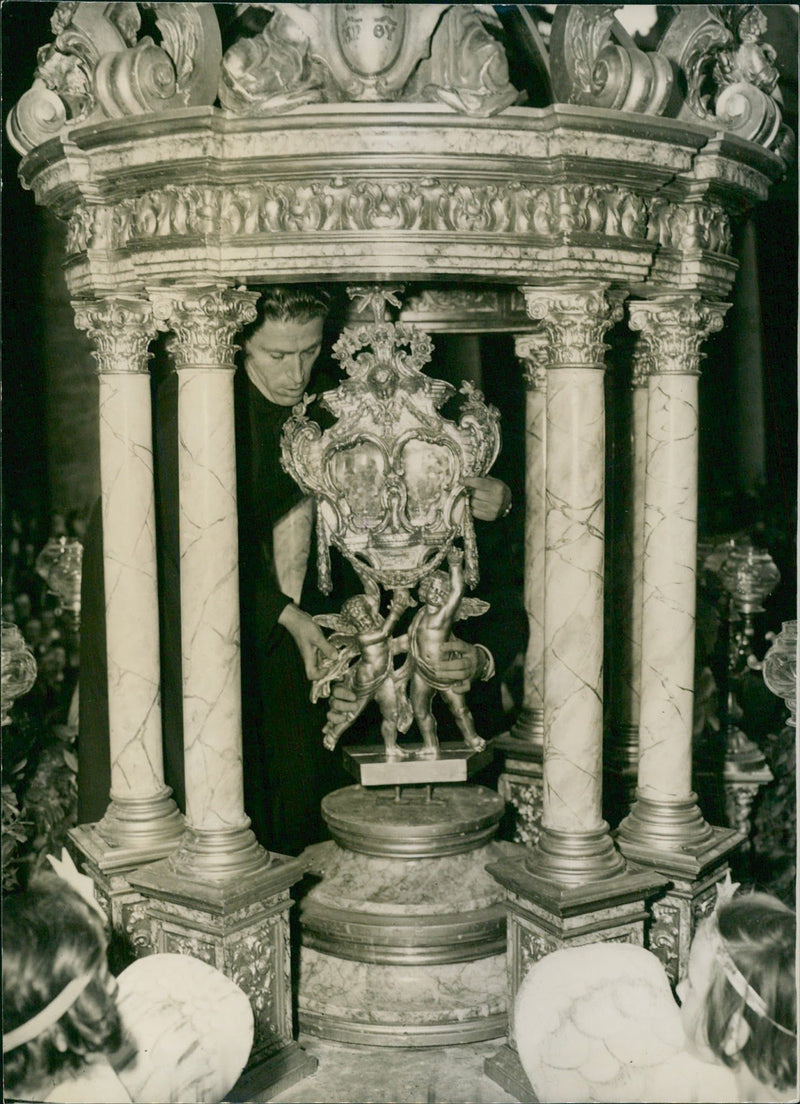 Relics of St. Giuseppe Calasanzio - Vintage Photograph