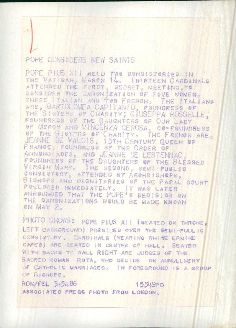 Pope Pius XII - Vintage Photograph