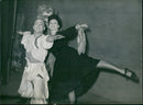 Posing spread eagle - Vintage Photograph