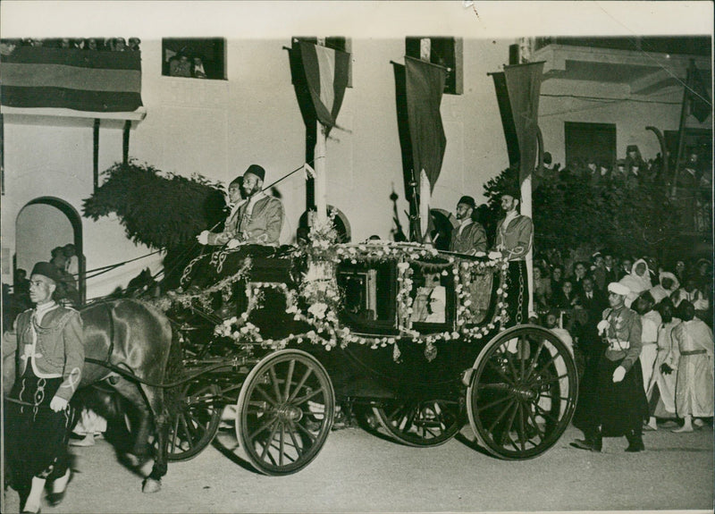 Caliph's Bride, Lalla Fatima  Drives to Her Wedding - Vintage Photograph