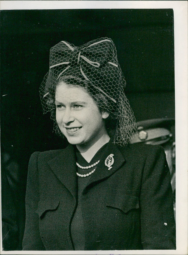 Princess Elizabeth at Nottingham - Vintage Photograph